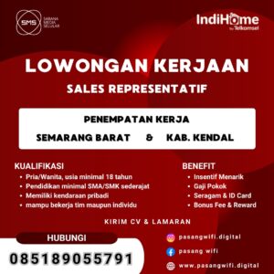 Lowongan Kerja Sales Representative IndiHome